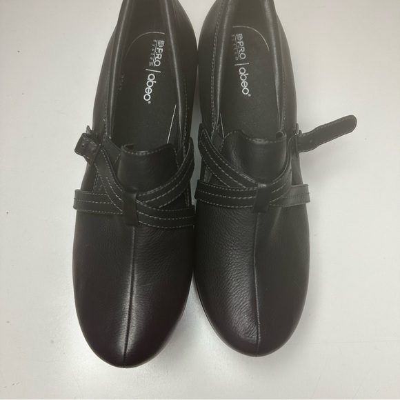 Abeo Black Leather Buckle Mules - Picture 6 of 16